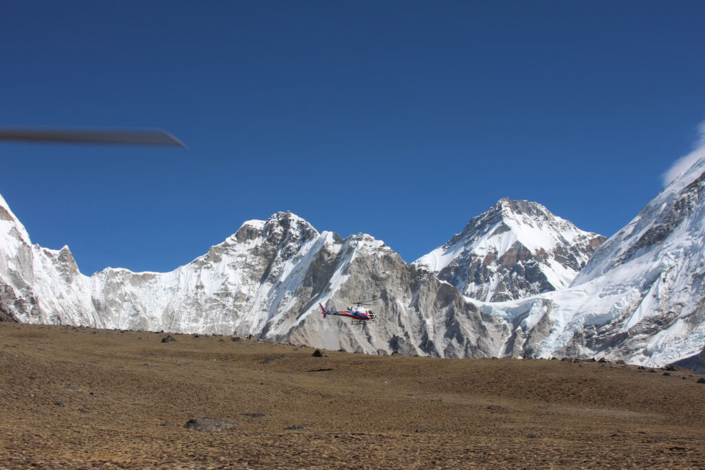 Everest Base Camp Helicopter Landing