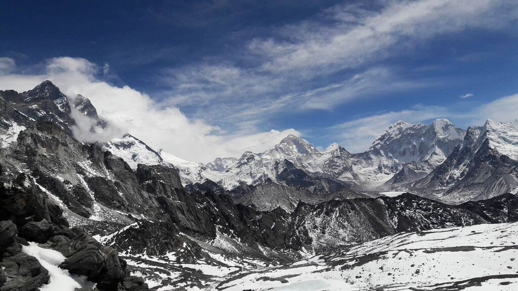 Everest View from Kongala Pass