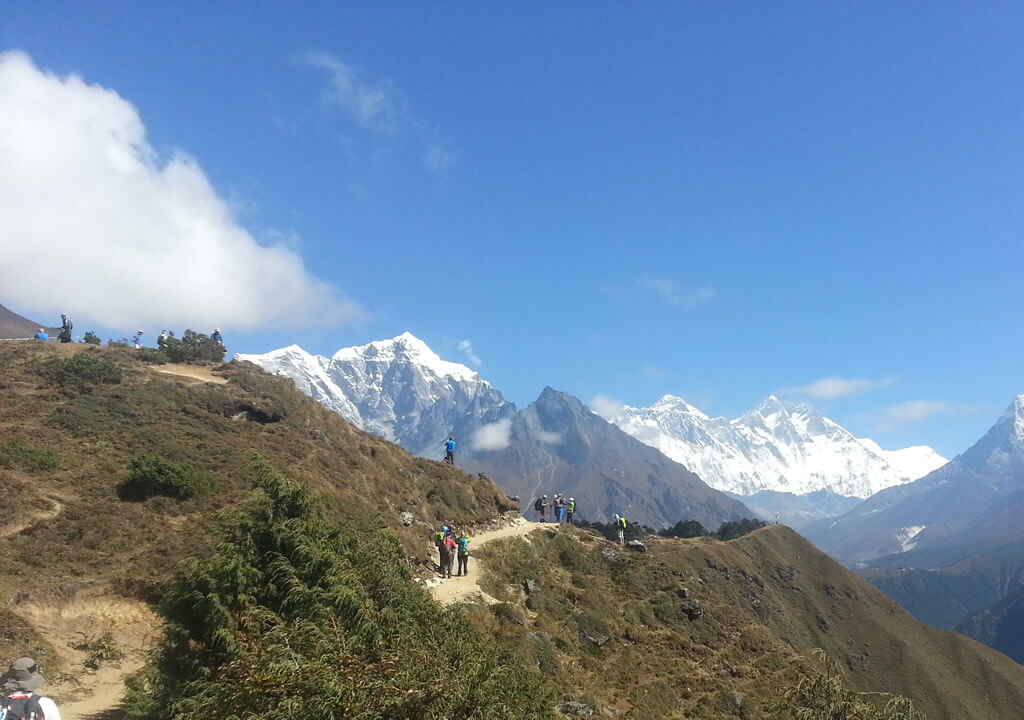 Trekkers En-route to Everest Base Camp