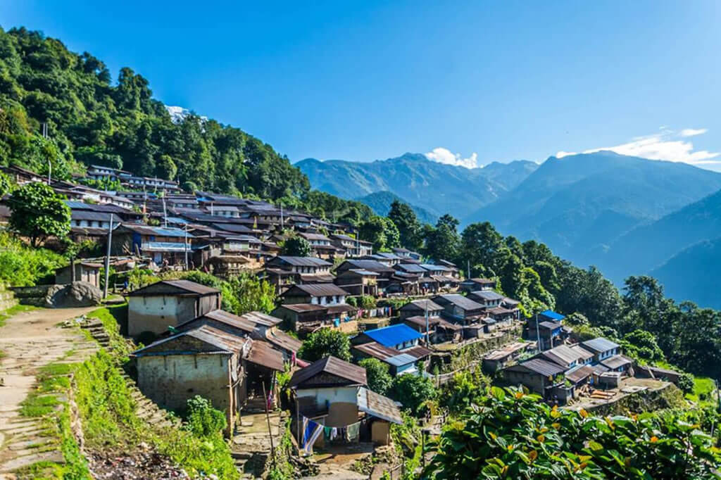 View of Sirubari Village