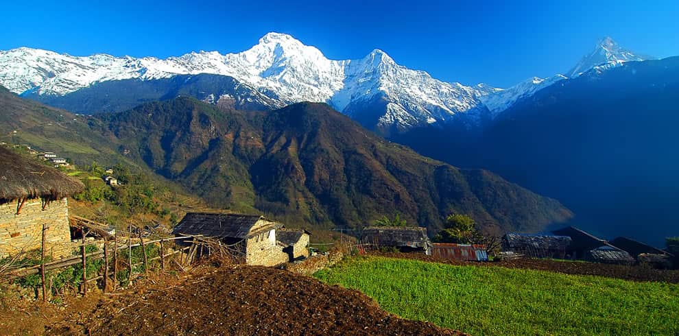Himalaya view from Sikles Ghale Kharka